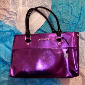 Younique purple purse